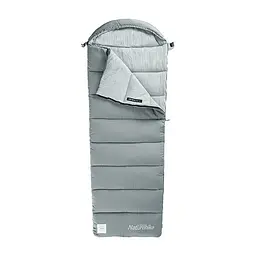 Спальник з капюшоном Naturehike M400 CNK2350WS023, (1°C), лівий, сірий