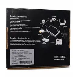 UPS ИБП бесперебойное питание для роутера, терминала ONU, DC 5/9/12V, USB Type-C, Voltronic DC18W 10400mAh - мініатюра 5