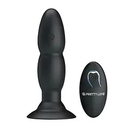 Анальна пробка Pretty Love RC Vibrating Butt Plug 13.5 см (чорний) - мініатюра 2