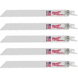 Полотно для шабельних пил THIN KERF MILWAUKEE, 200х3,1/2,1мм, (5шт), (універсальні)