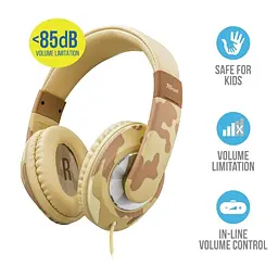Навушники Trust Sonin Kids Over-Ear Desert Camo (22204) - мініатюра 6