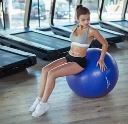 М'яч для фітнесу (фітбол) Power System PS-4012 Ø65 cm PRO Gymball Blue (PS-4012_65cm_Blue) - мініатюра 7