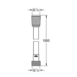 Шланг для душу Grohe Relexaflex 45973001, Хром - мініатюра 2