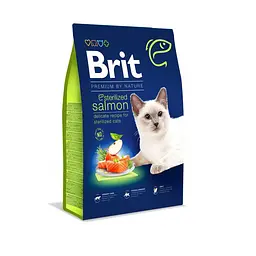 Сухий корм Brit Premium Sterilized Salmon Брит для стерилізованих кішок, з лососем, 8 кг (арт.171872)