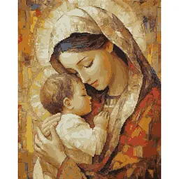 Алмазна мозаїка Santi Марія з дитиною, 40x50 см на підрамнику (956068)