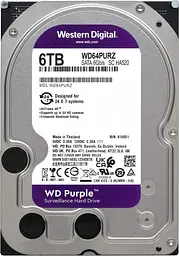 Жорсткий диск Western Digital Purple 3.5" 6TB 5400 rpm 256MB SATAIII (WD64PURZ)