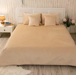 Покривало Руно VeLour 150х220 "Beige ромб" (360.55_Beige ромб) - мініатюра 6