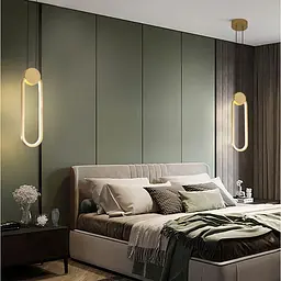 Підвісний LED-світильник у латунному корпусі 38х10 см Арт. JU15-100 AB Line F