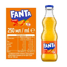 Напій соковмісний Fanta Orange 0.25 л (3377) - мініатюра 3