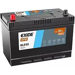 Автомобільний акумулятор EXIDE Start-Stop EFB 6СТ-95Ah Аз ASIA 800A (EN) EL955 - мініатюра 2