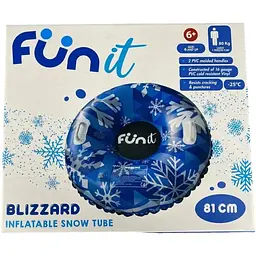 Надувний тюбінг Fun It Blizzard 81 см синій - мініатюра 3