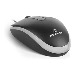 Мишка REAL-EL RM-215 USB Black/Gray (EL123200037) - мініатюра 4