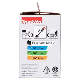 Головка косильна M8/M10 x 1.25LH для мотокос Makita DUR187U, DUR187L, DUR188L, DUR190L, DUR190U, DUR191U, DUR194, DUR368A, DUR368L, UR002G, UR003G, UR006G, UR016G, EM2500U, EM2600, DUX18, EM408MP (1914R8-6) - мініатюра 7