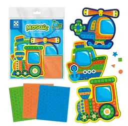 Набір для творчості Vladi Toys м’яка мозаїка Транспорт (українською)