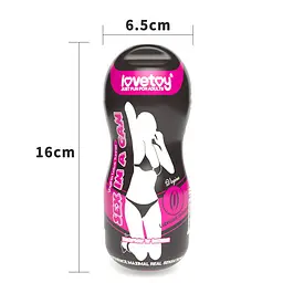 Мастурбатор Sex In A Can Vagina Lotus Tunnel - мініатюра 3