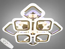 Світильник LED Diasha AS8060/4+4G, 110W, 3200K-6500K, золото, сучасний стиль для дому