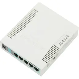 Маршрутизатор безпровідний Mikrotik Routerboard RB951G-2HnD, 2.4Ghz 1000mW AP, 5xGigabit Ethernet, USB, 600MHz CPU, 128MB RAM