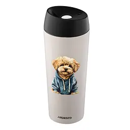 Термочашка Ardesto Сoffee Time Maltipoo AR2645MP 450 мл бежева - мініатюра 3