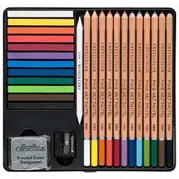 Набір пастелі та олівців THE PASTEL BASIC BOX 27шт металева коробка Cretacolor - мініатюра 2