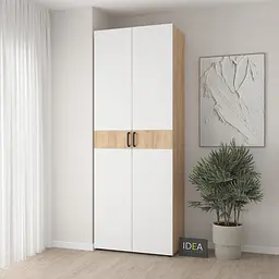 Шафа для одягу з однією штангою С-8.4 Дуб крафт/Білий Idea