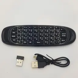 Пульт повітряна мишка Air Mouse Keyboard з російською клавіатурою UKC чорний - мініатюра 2