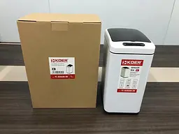 Відро для сміття сенсорне прямокутне Koer TC-020408-08 8 л white KR5589, Білий матовий - мініатюра 6