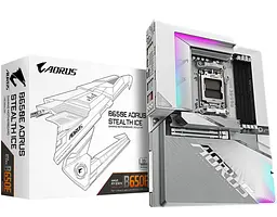 Материнська плата Gigabyte B650E AORUS STEALTH ICE BTF (B650E AORUS STEALTH ICE) (Socket AM5, AMD B650, ATX) - мініатюра 6