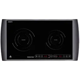 Настільна плита Ardesto ICS-B217, Black, 2900W (1600W+1300W), індукційна, сенсорне керування, 2 конфорки, загартоване скло, дисплей, таймер, 60x7x31 см