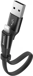 Кабель Baseus Nimble Cable USB to Lightning 2A 0.23m CALMBJ-B01 Black - мініатюра 2