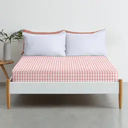Дитяче простирадло Cosas Pink Check 110х160 см рожево-біле (PinkCheck_110x160) - мініатюра 4