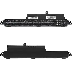 Батарея для ноутбука Asus A31N1302 (X200CA X200MA X200LA F200CA) 11.25V 2800mAh Чорний (LG/ Samsung/ Sanyo) - мініатюра 2