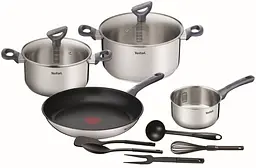 Набір посуду Daily Cook, 11предметів, нержавіюча сталь, бакеліт, скло Tefal kuh0016921