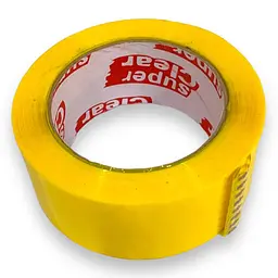 Скотч пакувальний Super Clear жовтий 120 м 45 мкм (6521683180) - мініатюра 5