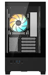 Корпус Gigabyte C201 Panoramic Tempered Glass без БЖ Black (GB-C201P) - мініатюра 2