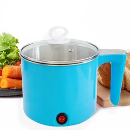 Електрична каструля Cooking Pot YS-402, дорожня, з функцією чайника, 1.5 л, блакитна - мініатюра 6