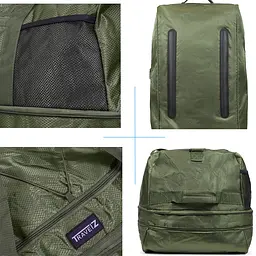 Сумка дорожня на колесах TravelZ Wheelbag Doubleloader foldable green 80(95)L (603097) - мініатюра 6