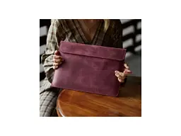 Чохол для ноутбука InCarne Klouz MacBook Pro 14 2021-2025 (вінтажний) бордо (klouz-burgundy-vintage-pro-14) - мініатюра 3