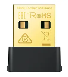 WiFi-адаптер TP-Link Archer T2UB Nano + Bluetooth 4.2 USB 2.0 Wi-Fi 5 (AC) (Archer T2UB Nano) - мініатюра 1