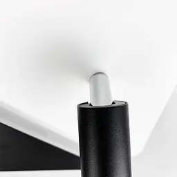 Настінний білий з чорним квадратний світильник із спотом Line F W 087 BK+WT - мініатюра 6
