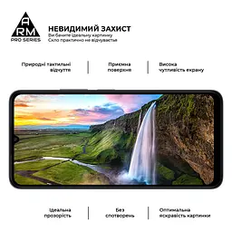 Захисне скло на Xiaomi Redmi 13C 4G Poco C65 з олеофобним покриттям, Pro, повне проклеювання, антистатичний і пиловідштовхуючий шар, 9H, самоклеючеся, 2.5D, на весь екран, антистатичний клей, ArmorStandart (ARM73151) - мініатюра 4
