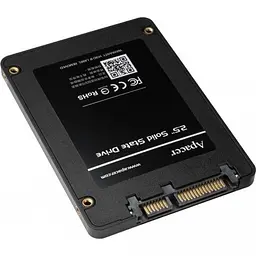 Накопичувач твердотільний SSD Apacer AS340X 120GB 3D NAND (550/520 MB/sec) - мініатюра 3