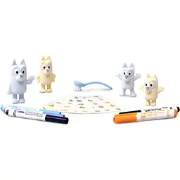 Набір для творчості Crayola Washimals Bluey 4 персонажі, 6 фломастерів та 40 наліпок (74-0253) - мініатюра 2