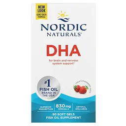 Риб'ячий жир Nordic Naturals DHA 415 мг 90 капсул Полуниця - мініатюра 2