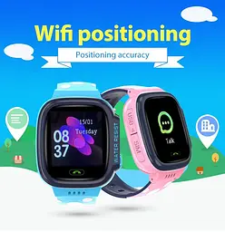 Годинник телефон для дітей Lemfo Y94 з GPS трекером, сім картою, відеодзвінком, прослуховуванням, камерою, геолокацією та кнопкою SOS Блакитний - мініатюра 4