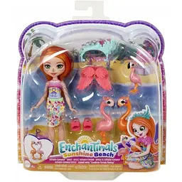 Ігровий набір Родина Фламінго Флорінди Enchantimals Sunshine beach (HRX85) - мініатюра 6