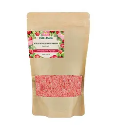 Сіль для ванни Шипшина та малина Folk&Flora 500 г