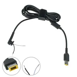 DC кабель живлення для БЖ LENOVO 90W USB+pin опір 550 Ом!!! 2 дроти (2x1мм) (Square 5 Pin DC Plug) (від БЖ до ноутбуку)