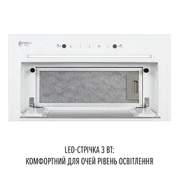 Витяжка повновбудована PERFELLI DESIGN FILINI 5 BIANCO SILENZIO - мініатюра 3
