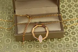 Набір Xuping Jewelry Оксагон блиску 40 см добір 5 см золотистий