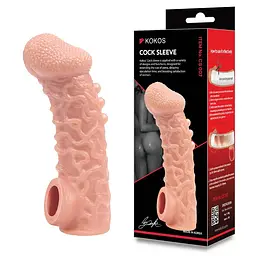 Насадка на член Kokos Cock Sleeve CS 007, M - мініатюра 7